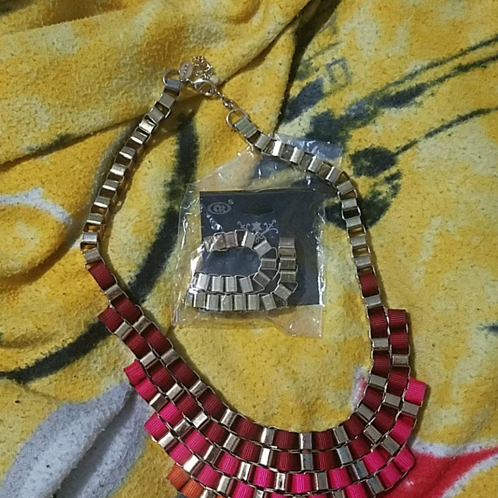Necklace and matching earrings